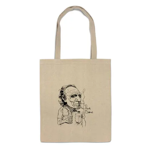 Заказать сумку в Москве. Сумка Чарльз Буковски(Charles Bukowski) от Easy-store - готовые дизайны и нанесение принтов.