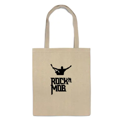 Заказать сумку в Москве. Сумка Rocknmob (черные принты) от accs@rocknmob.com - готовые дизайны и нанесение принтов.