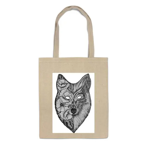 Заказать сумку в Москве. Сумка волк (wolf) от mariedamn - готовые дизайны и нанесение принтов.