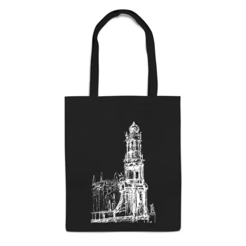 Заказать сумку в Москве. Сумка Архитектурный набросок С Дрездена от chirva.katrin@gmail.com - готовые дизайны и нанесение принтов.
