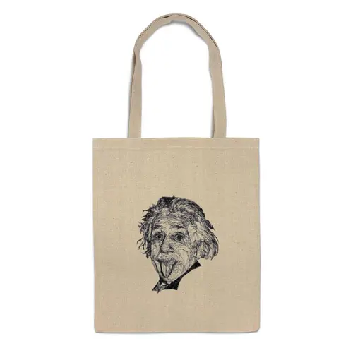 Заказать сумку в Москве. Сумка Альберт Эйнштейн от YellowCloverShop - готовые дизайны и нанесение принтов.