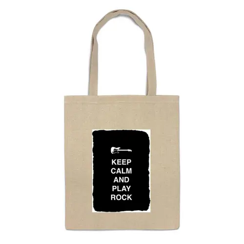 Заказать сумку в Москве. Сумка Keep calm and play rock от zen4@bk.ru - готовые дизайны и нанесение принтов.
