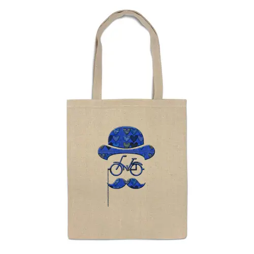 Заказать сумку в Москве. Сумка Влюбленный велосипедист от Pinky-Winky - готовые дизайны и нанесение принтов.