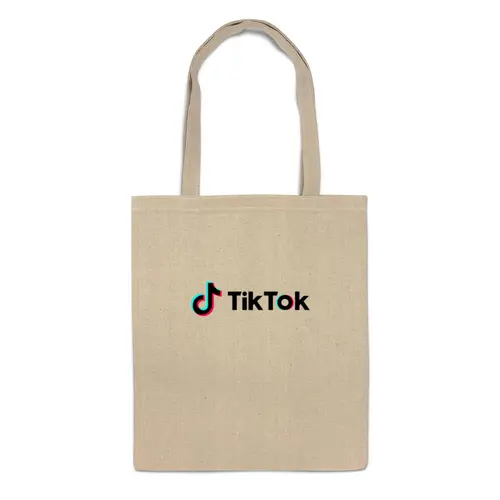 Заказать сумку в Москве. Сумка TikTok  от DESIGNER   - готовые дизайны и нанесение принтов.