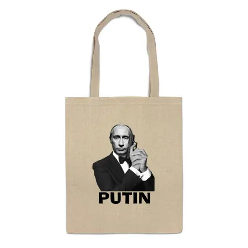 Заказать сумку в Москве. Сумка Путин  от Savara - готовые дизайны и нанесение принтов.