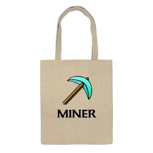 Заказать сумку в Москве. Сумка От канала Miner от miner - готовые дизайны и нанесение принтов.
