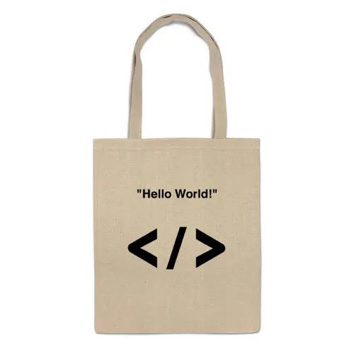 Заказать сумку в Москве. Сумка "Hello World!" от Nalivaev - готовые дизайны и нанесение принтов.