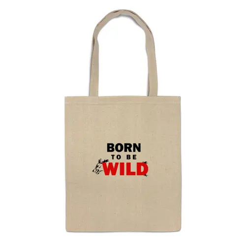 Заказать сумку в Москве. Сумка Born to be wild от Петр Золотухин - готовые дизайны и нанесение принтов.