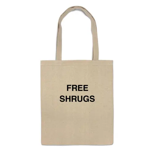 Заказать сумку в Москве. Сумка FREE SHRUGS от Mikhail Abushinov (MalumFox) - готовые дизайны и нанесение принтов.