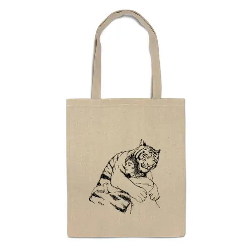 Заказать сумку в Москве. Сумка Tiger hugs от krinna - готовые дизайны и нанесение принтов.