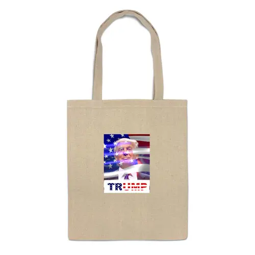 Заказать сумку в Москве. Сумка Президент США - Дональд Трамп от vasudatta - готовые дизайны и нанесение принтов.