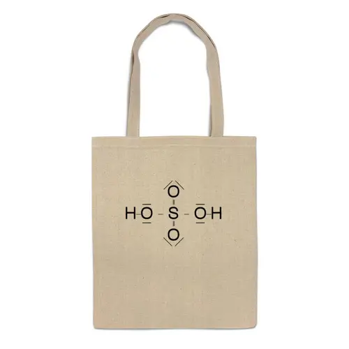 Заказать сумку в Москве. Сумка H2CO4 от anettaleto - готовые дизайны и нанесение принтов.