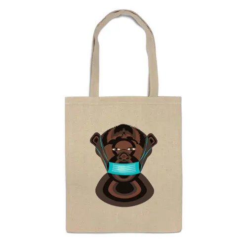 Заказать сумку в Москве. Сумка  Шимпанзе в маске от Stil na yarkosti - готовые дизайны и нанесение принтов.
