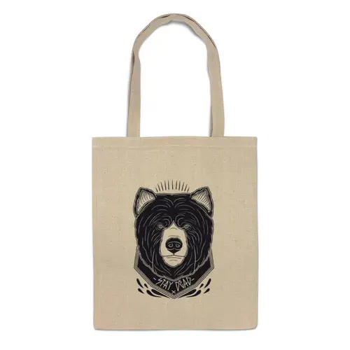 Заказать сумку в Москве. Сумка Медведь от Weed Stuff`a - готовые дизайны и нанесение принтов.