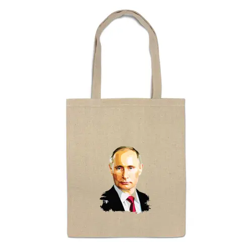 Заказать сумку в Москве. Сумка Владимир Путин от printik - готовые дизайны и нанесение принтов.
