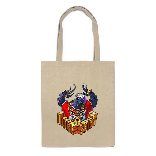 Заказать сумку в Москве. Сумка Gangsta Crow от kotashi - готовые дизайны и нанесение принтов.
