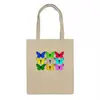 Заказать сумку в Москве. Сумка Цветные бабочки. от Alexey Evsyunin - готовые дизайны и нанесение принтов.