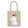 Заказать сумку в Москве. Сумка Голова белого козла от p_i_r_a_n_y_a  - готовые дизайны и нанесение принтов.