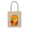 Заказать сумку в Москве. Сумка Чизбургер  от fanart - готовые дизайны и нанесение принтов.