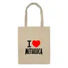 Заказать сумку в Москве. Сумка «I love Metallica» от metallica - готовые дизайны и нанесение принтов.
