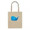 Заказать сумку в Москве. Сумка Голубой морской кит-кашалот от Денис - готовые дизайны и нанесение принтов.