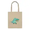 Заказать сумку в Москве. Сумка Забавный  динозавр от Amerikanka - готовые дизайны и нанесение принтов.