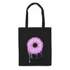 Заказать сумку в Москве. Сумка Фиолетовый пончик donut  от Елена  - готовые дизайны и нанесение принтов.