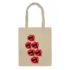 Заказать сумку в Москве. Сумка губы красные от Настя Сивцова-Жадан - готовые дизайны и нанесение принтов.