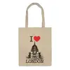 Заказать сумку в Москве. Сумка Я люблю Лондон от Celluloid - готовые дизайны и нанесение принтов.