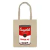 Заказать сумку в Москве. Сумка Campbell's Soup (Энди Уорхол) от coolmag - готовые дизайны и нанесение принтов.