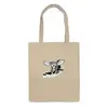 Заказать сумку в Москве. Сумка Собака Моцарта. Нарисовано вручную. от Don Bu - готовые дизайны и нанесение принтов.