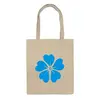 Заказать сумку в Москве. Сумка голубой цветок от nikol - готовые дизайны и нанесение принтов.