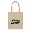 Заказать сумку в Москве. Сумка LiveInRock от pirll - готовые дизайны и нанесение принтов.