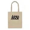 Заказать сумку в Москве. Сумка Футболка LiveInRock от pirll - готовые дизайны и нанесение принтов.