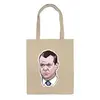 Заказать сумку в Москве. Сумка Дмитрий Медведеву не в духе от trygun - готовые дизайны и нанесение принтов.