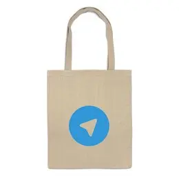 Заказать сумку в Москве. Сумка Логотип Telegram от YellowCloverShop - готовые дизайны и нанесение принтов.