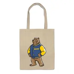 Заказать сумку в Москве. Сумка Медведь от fanart - готовые дизайны и нанесение принтов.