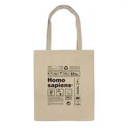 Заказать сумку в Москве. Сумка Homo Sapiens от Djimas Leonki - готовые дизайны и нанесение принтов.