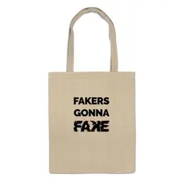 Заказать сумку в Москве. Сумка Fakers Gonna Fake (Taylor Swift - Shake It Off)  от kamal-creations - готовые дизайны и нанесение принтов.
