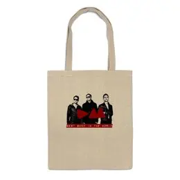 Заказать сумку в Москве. Сумка Depeche Mode Band от Black Pimpf - готовые дизайны и нанесение принтов.