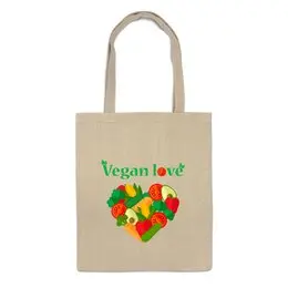 Заказать сумку в Москве. Сумка Vegan love от Antaya - готовые дизайны и нанесение принтов.