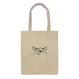 Заказать сумку в Москве. Сумка Злой кот от kirkinpuzel666@yandex.ru - готовые дизайны и нанесение принтов.