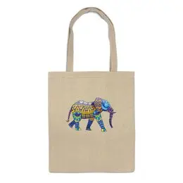 Заказать сумку в Москве. Сумка Индийский Слон от BeliySlon - готовые дизайны и нанесение принтов.