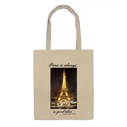 Заказать сумку в Москве. Сумка Париж от @mywave - готовые дизайны и нанесение принтов.