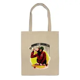 Заказать сумку в Москве. Сумка Monkey (Обезьяна) от Мария Борисенкова - готовые дизайны и нанесение принтов.