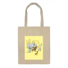 Заказать сумку в Москве. Сумка Животные оригами от YellowCloverShop - готовые дизайны и нанесение принтов.