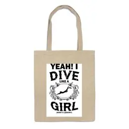 Заказать сумку в Москве. Сумка Dive like a Girl от enjoydiving - готовые дизайны и нанесение принтов.