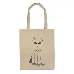Заказать сумку в Москве. Сумка Привидение кот от PolinaPo - готовые дизайны и нанесение принтов.