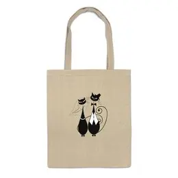 Заказать сумку в Москве. Сумка Кот и Кошка от Виктор Гришин - готовые дизайны и нанесение принтов.