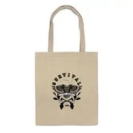 Заказать сумку в Москве. Сумка OWL. SURVIVAL от Алексс Неро - готовые дизайны и нанесение принтов.